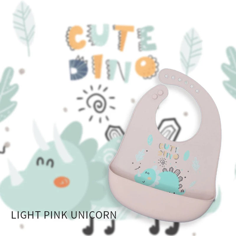 Dino-Delight Waterproof Baby Bibs: Keep Your Little Explorer Clean and Stylish!