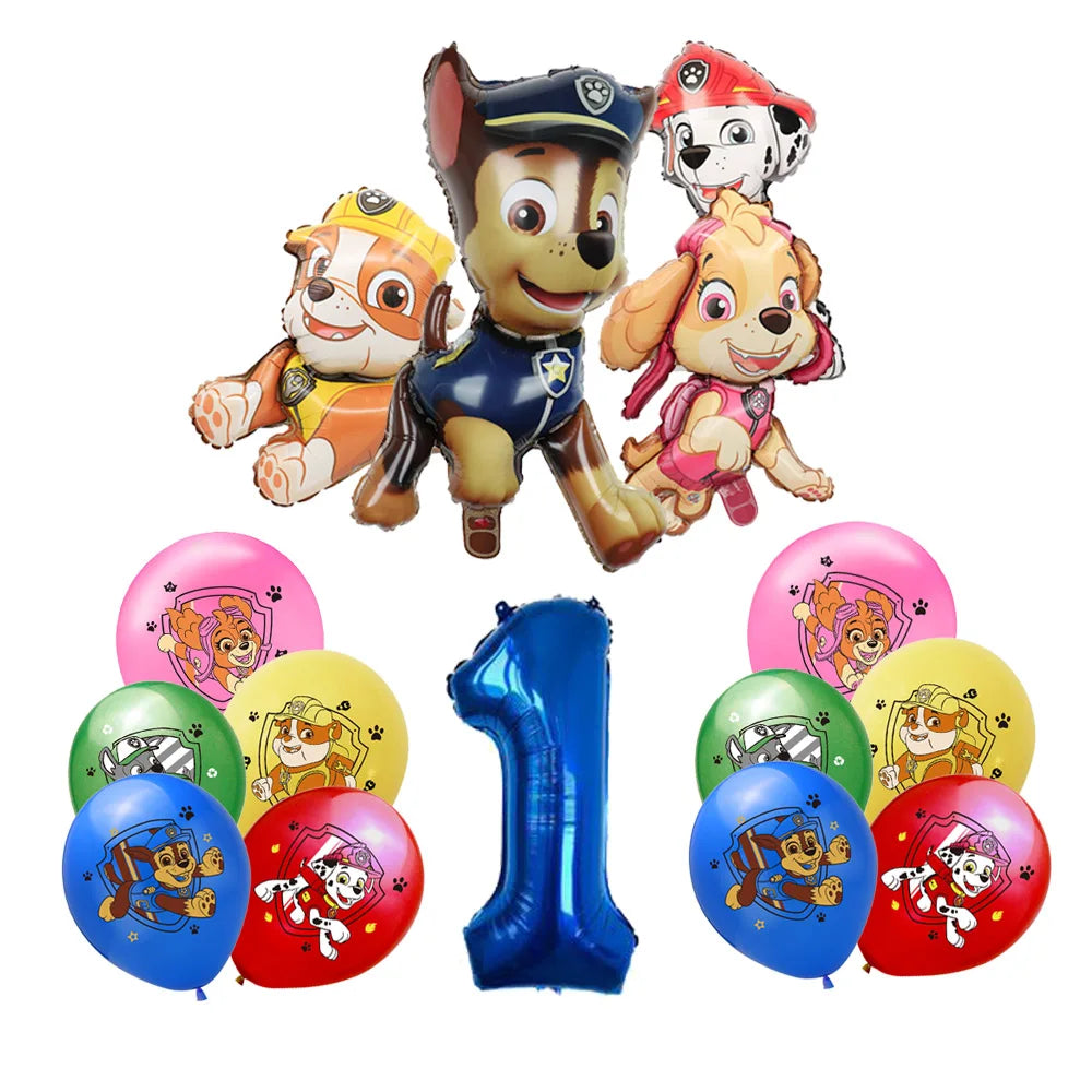 Paw Patrol Extravaganza: Anime Birthday Party Decorations with Tableware – Children's Favorite Toys and Accessories, Perfect for Paw-some Celebrations!