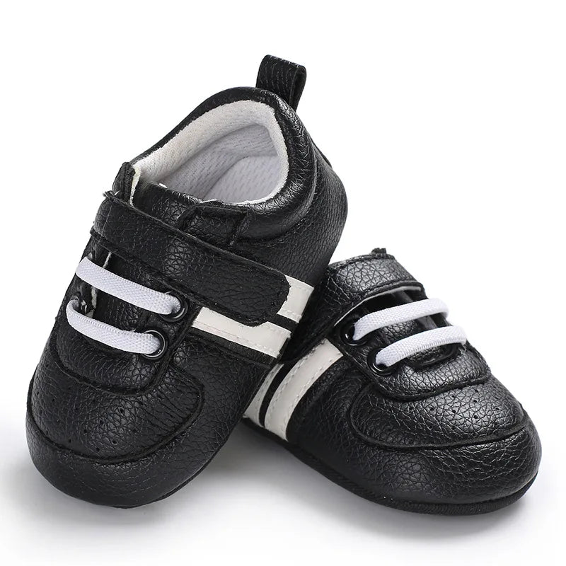 👟✨ Step into Cuteness: Baby Two Striped Sneaker – Stride in Style with Adorable Comfort!" ✨