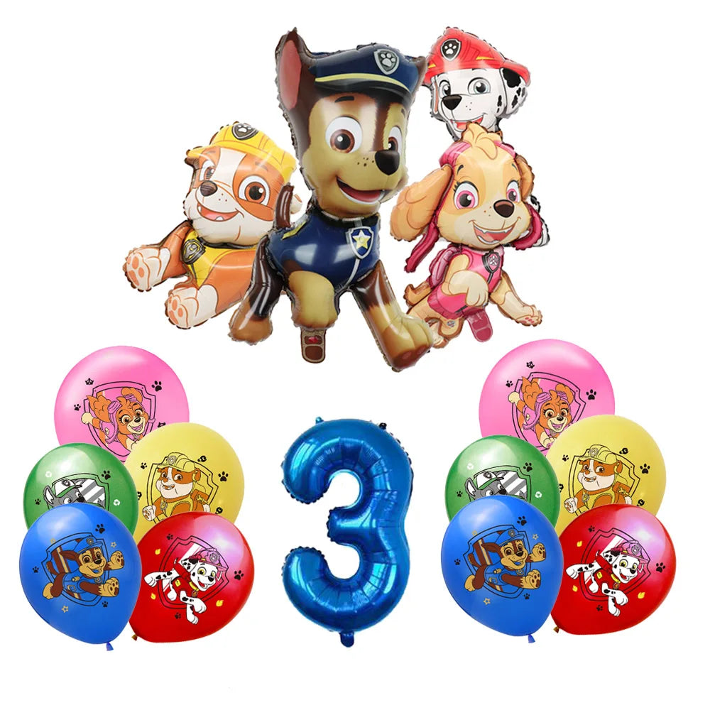 Paw Patrol Extravaganza: Anime Birthday Party Decorations with Tableware – Children's Favorite Toys and Accessories, Perfect for Paw-some Celebrations!