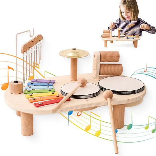 Wooden Bandstand Model Removable Set Mobile Drum