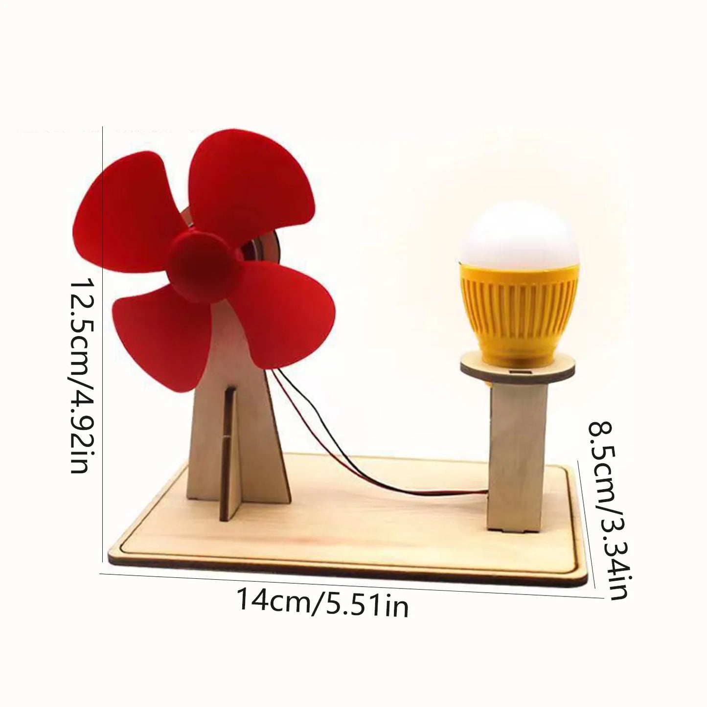 Whirlwind Wonder: Wooden Wind Generator Science Toy