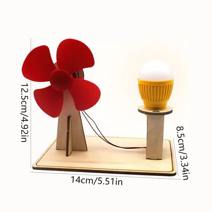 Whirlwind Wonder: Wooden Wind Generator Science Toy