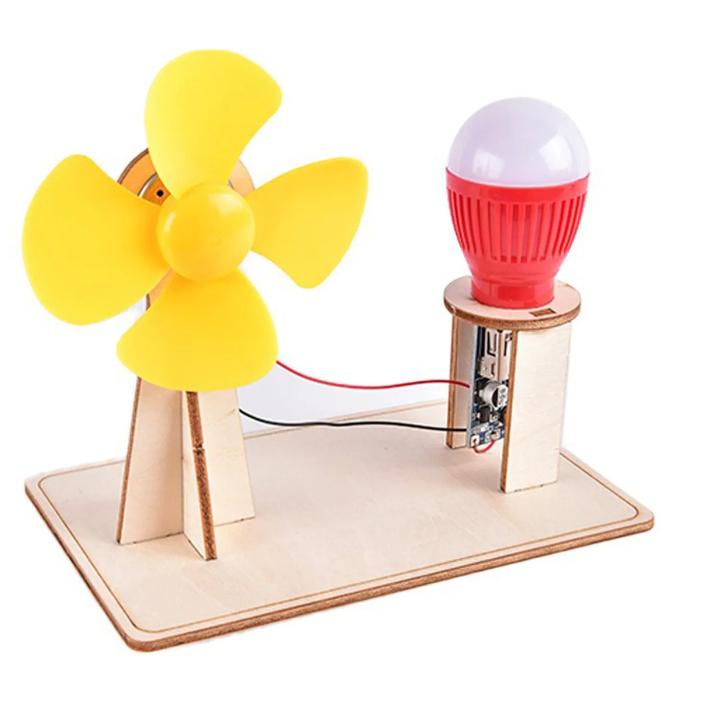 Whirlwind Wonder: Wooden Wind Generator Science Toy