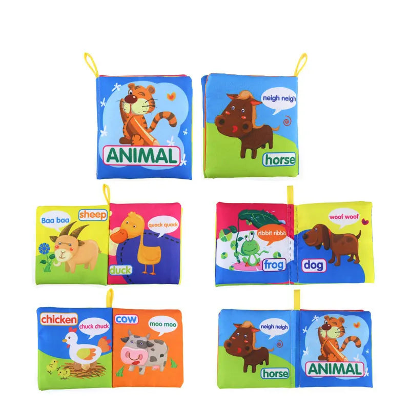 Coolplay Baby Sensory Cloth Books: Soft, Rustle & Rattle Early Learning Toys (0-12 Months)