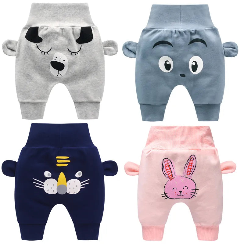 Style in Bloom: Children's Spring-Autumn Newborn Baby Pants - Trendy Pant for High-Fashion Toddlers with Toddler High Waist Trousers! 🌸👖