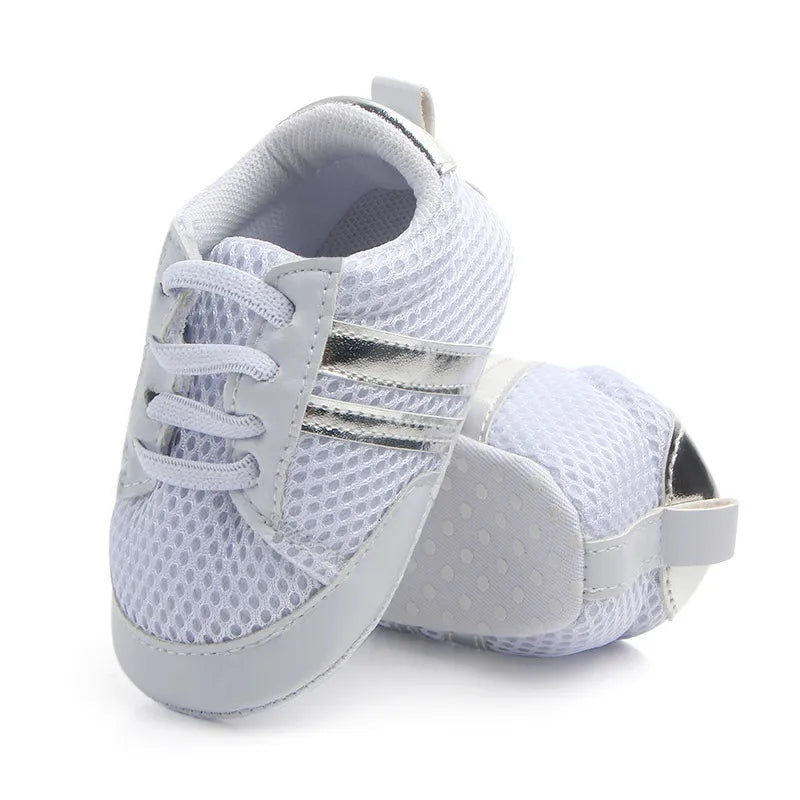 👟✨ Step into Cuteness: Baby Two Striped Sneaker – Stride in Style with Adorable Comfort!" ✨