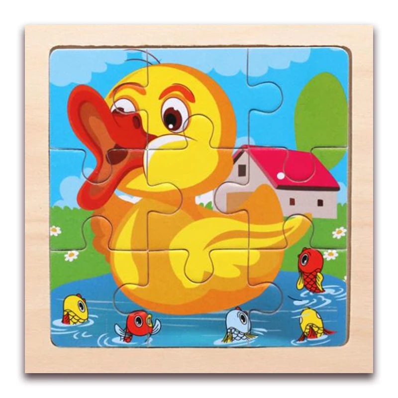 Whimsical Woodworks: Interactive Kids' Wooden Puzzles - Dive into Adventure!