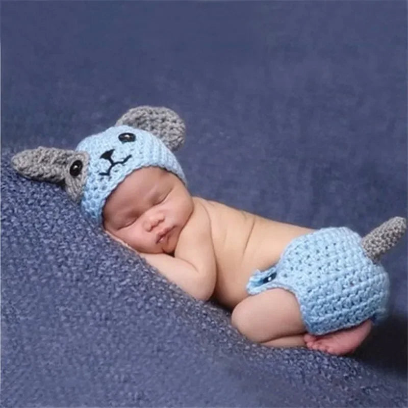 Tiny Treasures: Crochet Knit Costume Set for Unforgettable Newborn Photo Shoots!