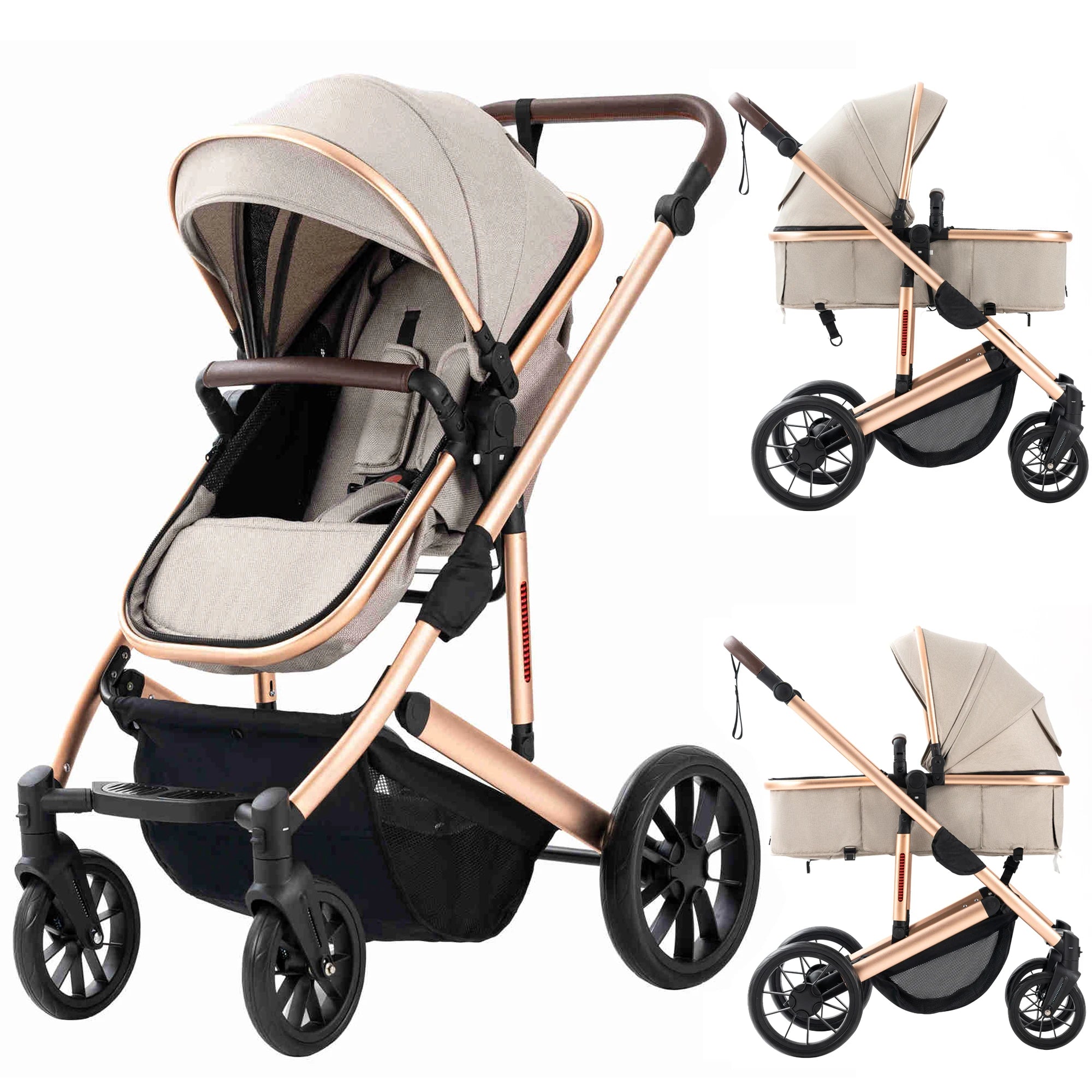 WanderWheels: 3-in-1 Portable Baby Stroller & Car Seat Combo