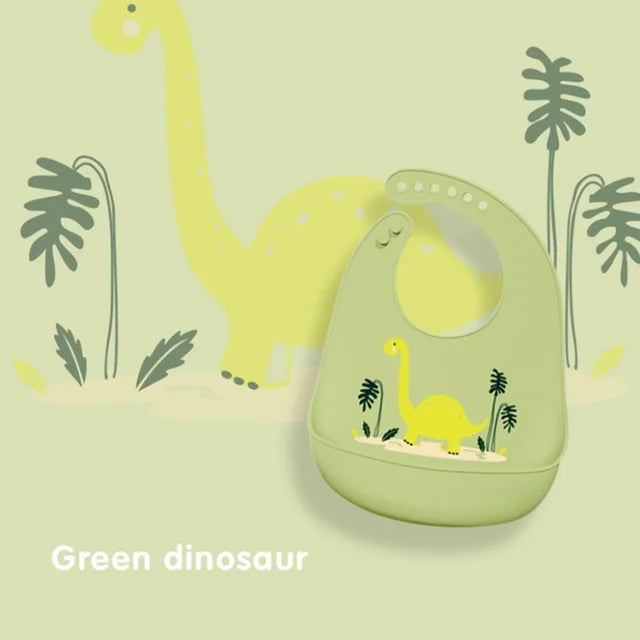 Dino-Delight Waterproof Baby Bibs: Keep Your Little Explorer Clean and Stylish!