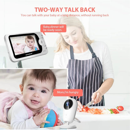 Watchful Eyes: 4.3" Wireless Baby Monitor with Night Vision & Intercom VB608
