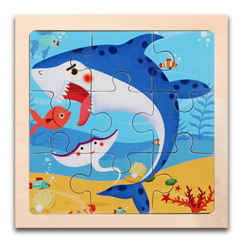 Whimsical Woodworks: Interactive Kids' Wooden Puzzles - Dive into Adventure!