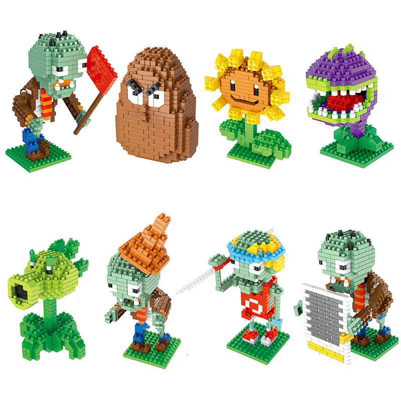 PvZ Battle Bloxx: Sunflower & Zombie Showdown Building Set