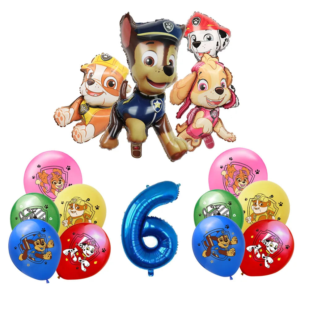 Paw Patrol Extravaganza: Anime Birthday Party Decorations with Tableware – Children's Favorite Toys and Accessories, Perfect for Paw-some Celebrations!