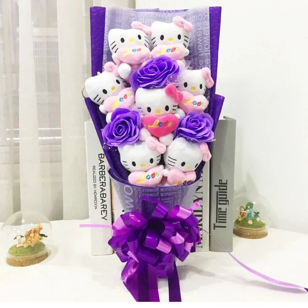 Purrfect Plush Kitty Bouquet