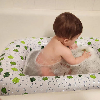 Secure and Comfortable Bathing: Mommy's Helper Inflatable Bathtub with Saddle Horn Baby Bath Seat! 🛁👶🌟