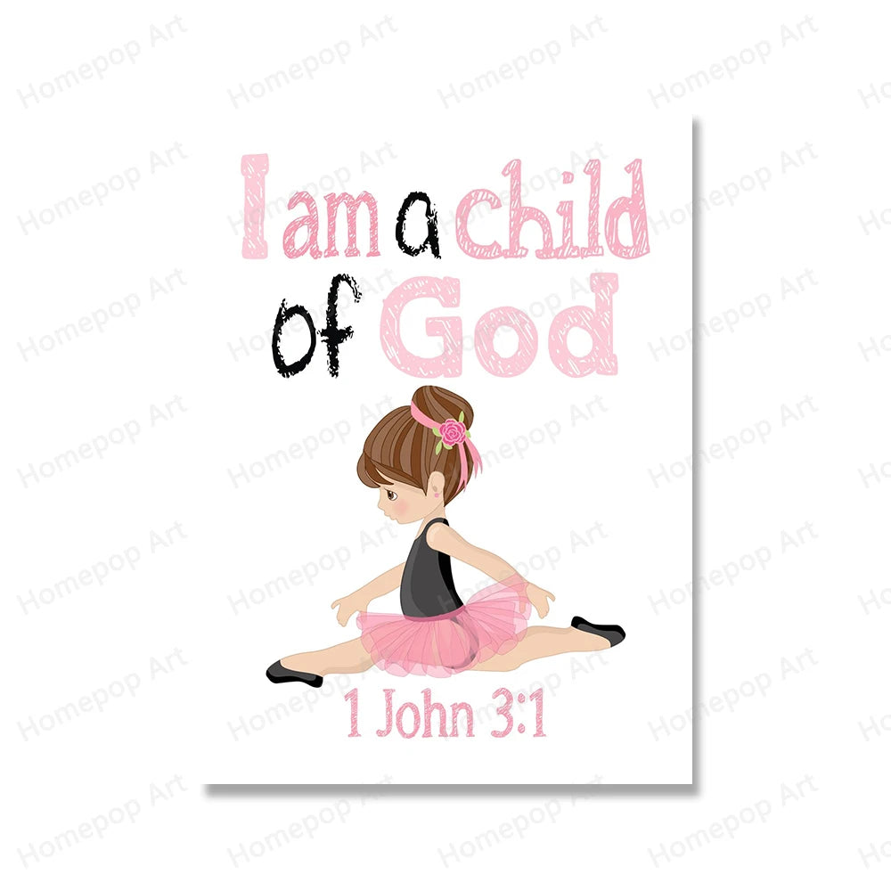 Christian Poster and Prints Bible Verse Wall Art