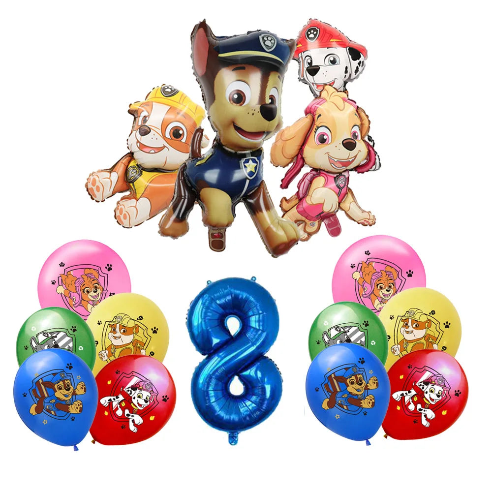 Paw Patrol Extravaganza: Anime Birthday Party Decorations with Tableware – Children's Favorite Toys and Accessories, Perfect for Paw-some Celebrations!