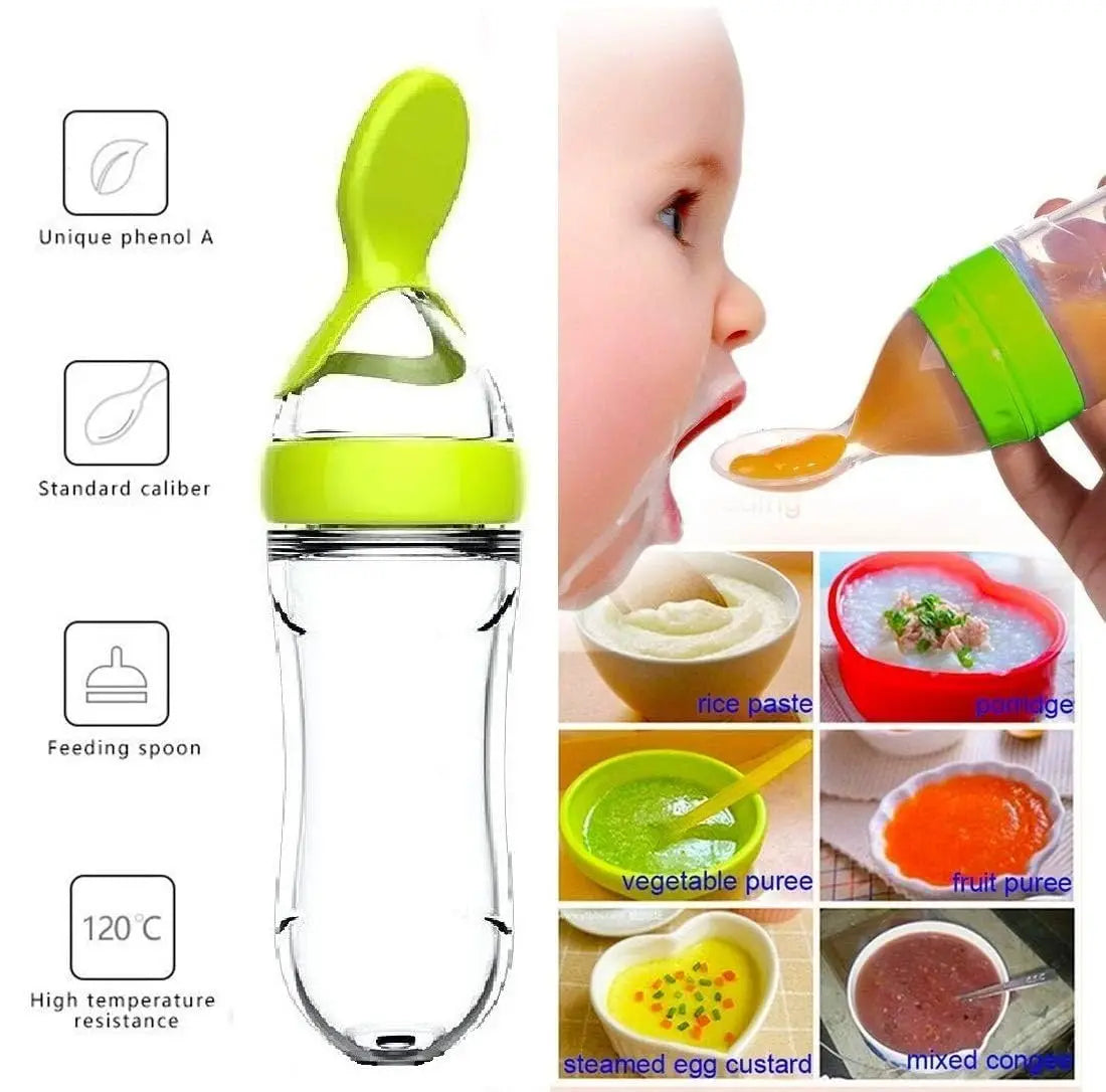 SqueezEase: Silicone Baby Feeding Bottle Cup