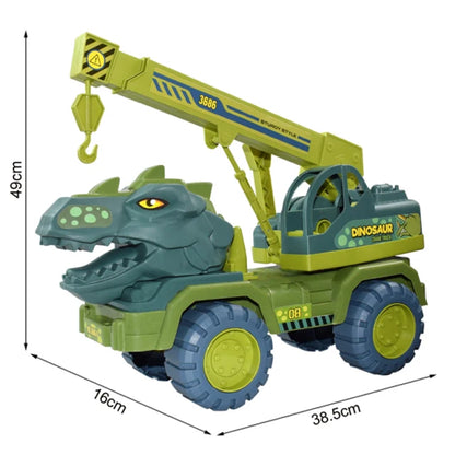 Roar into Learning Fun with Dinosaur Engineering Car Construction Toy!