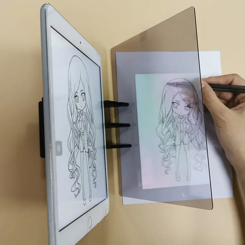 Montessori Kids Projection Drawing Board: Sketch, Trace, and Paint with Specular Reflection