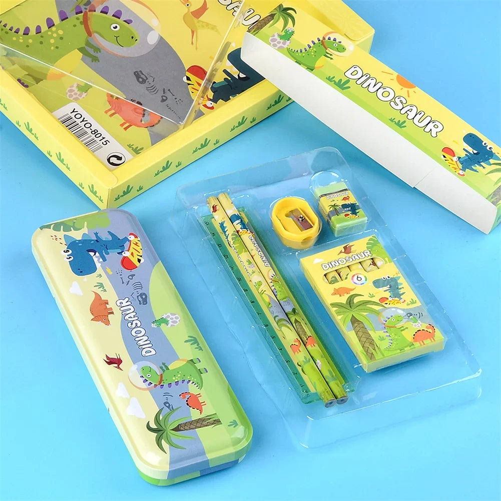 Unicorn School Stationery Pencil Case Sharpener Ruler Crayon Set