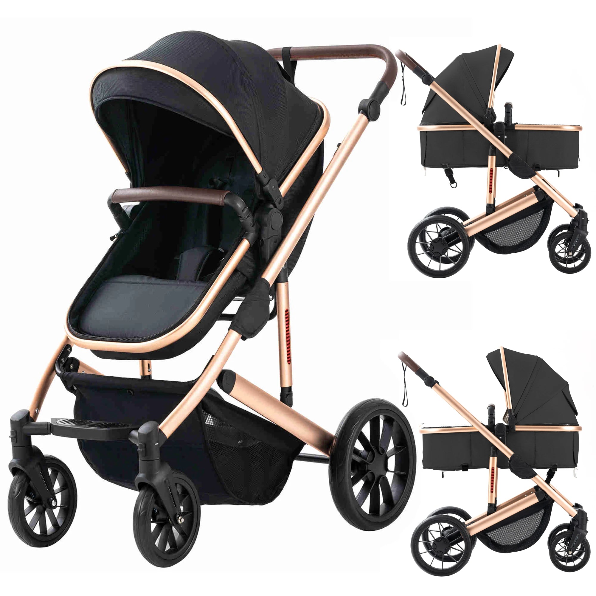 WanderWheels: 3-in-1 Portable Baby Stroller & Car Seat Combo