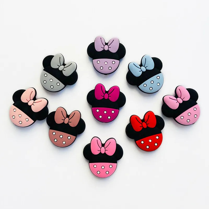 Minnie Mouse Silicone Teething Beads Set: Wholesome Chewy Fun for Little Ones!