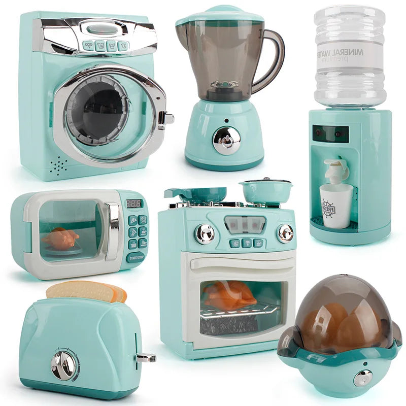 Little Chef's Dream: Pretend Play Kitchen Playset with Home Appliances Toy Bundle!