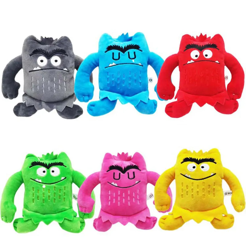 Emotion Explorers: Kawaii Color Monster Plush Set - Perfect Birthday Gifts for Kids!