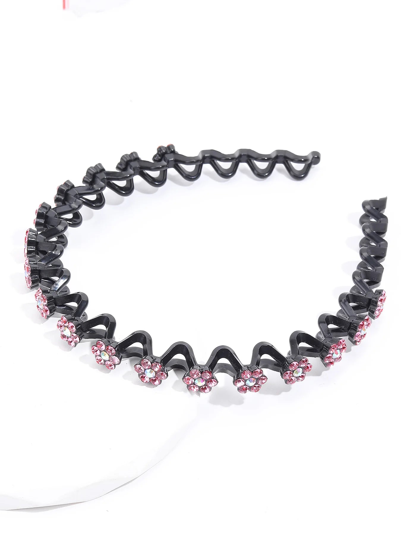 Radiant Waves: Non-slip Rhinestone Headbands for Women and Girls!