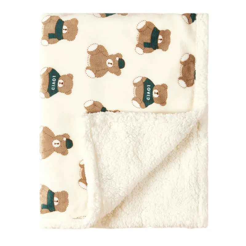 🌨️👶 Winter Baby Blanket: Cozy Fleece Warm Quilt for Newborns! 🌟🍼