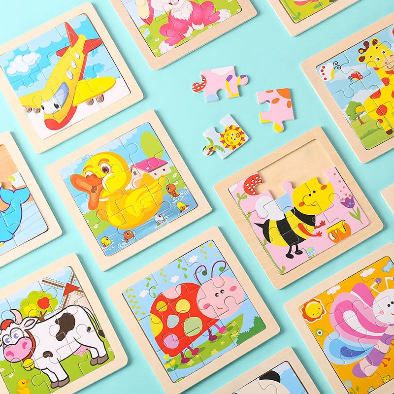 Whimsical Woodworks: Interactive Kids' Wooden Puzzles - Dive into Adventure!