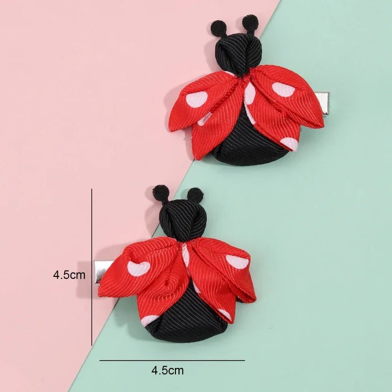 Adorn with Adorableness: Ladybug Hair Clips Set! - The Little Big Store