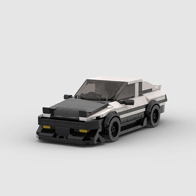 AE86 Black and White Building Blocks Toy Car: Rev Up Your Imagination with this Iconic Speedster! - The Little Big Store