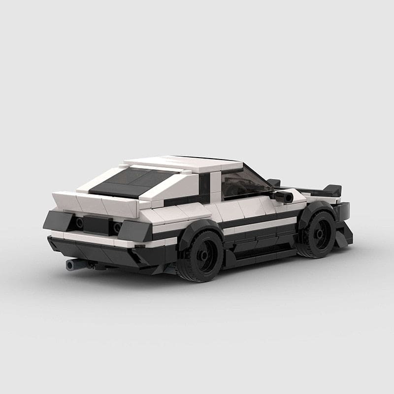 AE86 Black and White Building Blocks Toy Car: Rev Up Your Imagination with this Iconic Speedster! - The Little Big Store