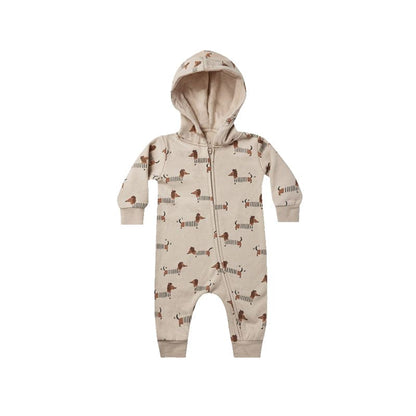 Baby Cartoon Animal Print Pattern Zipper Design Full Romper - The Little Big Store