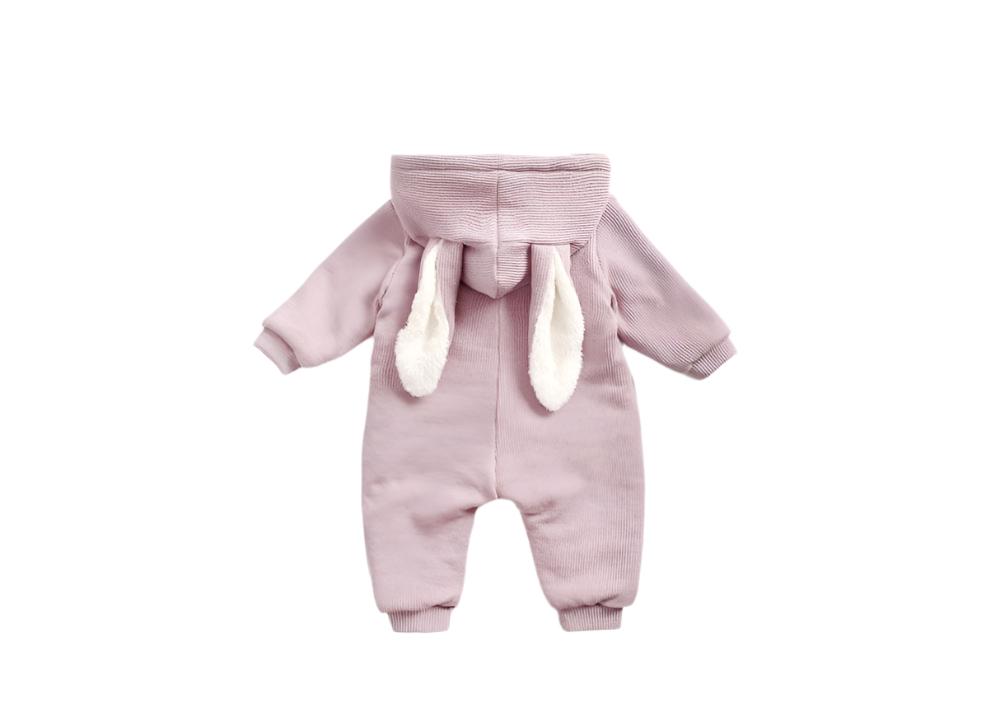 Baby Cartoon Shape Design Soft Fleece Thickened Romper In Autumn & - The Little Big Store