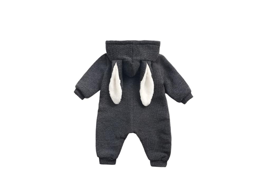 Baby Cartoon Shape Design Soft Fleece Thickened Romper In Autumn & - The Little Big Store