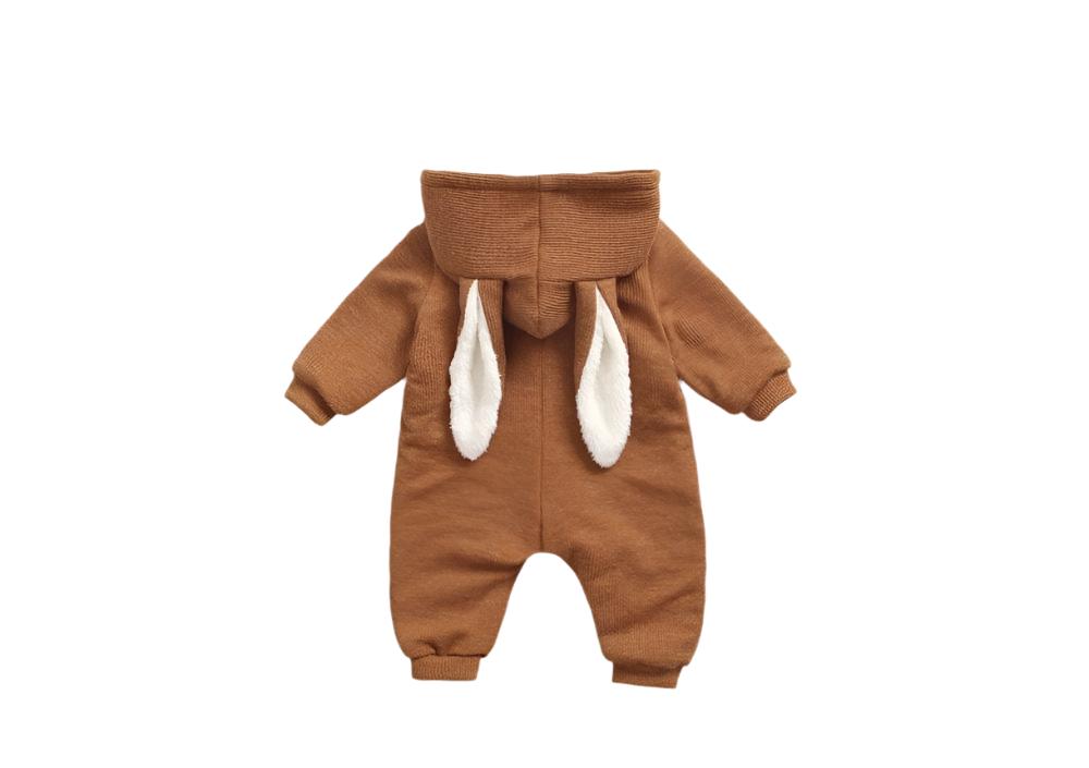 Baby Cartoon Shape Design Soft Fleece Thickened Romper In Autumn & - The Little Big Store