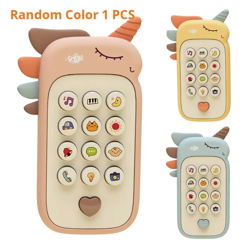 Baby Phone Toy Music Sound Telephone Sleeping Toys With Teether Simulation - The Little Big Store