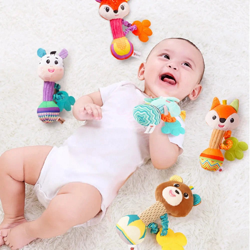 Baby Rattles Soft Stuffed Animal Toys - The Little Big Store