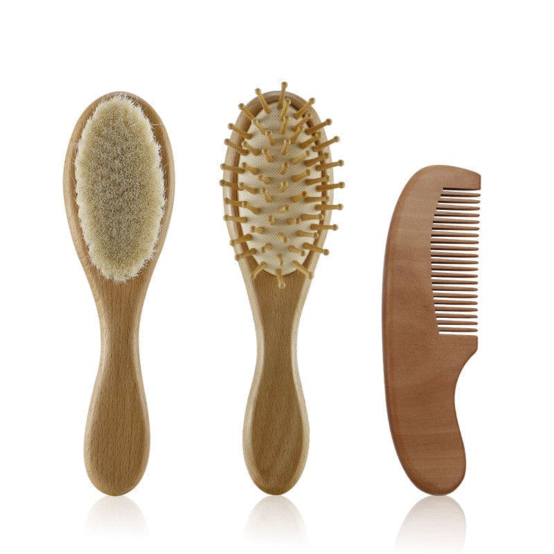 Baby SoftCare Essentials: Shower Shampoo Brush & Comb Set for Gentle Care - The Little Big Store