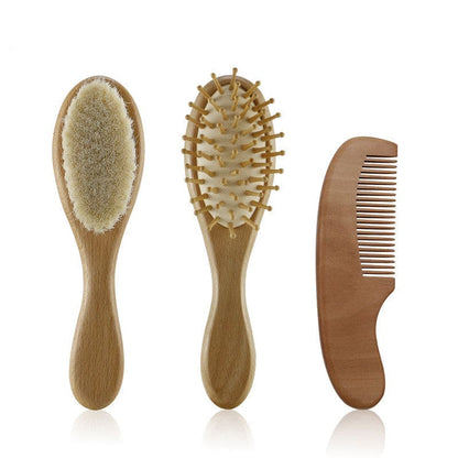 Baby SoftCare Essentials: Shower Shampoo Brush & Comb Set for Gentle Care - The Little Big Store