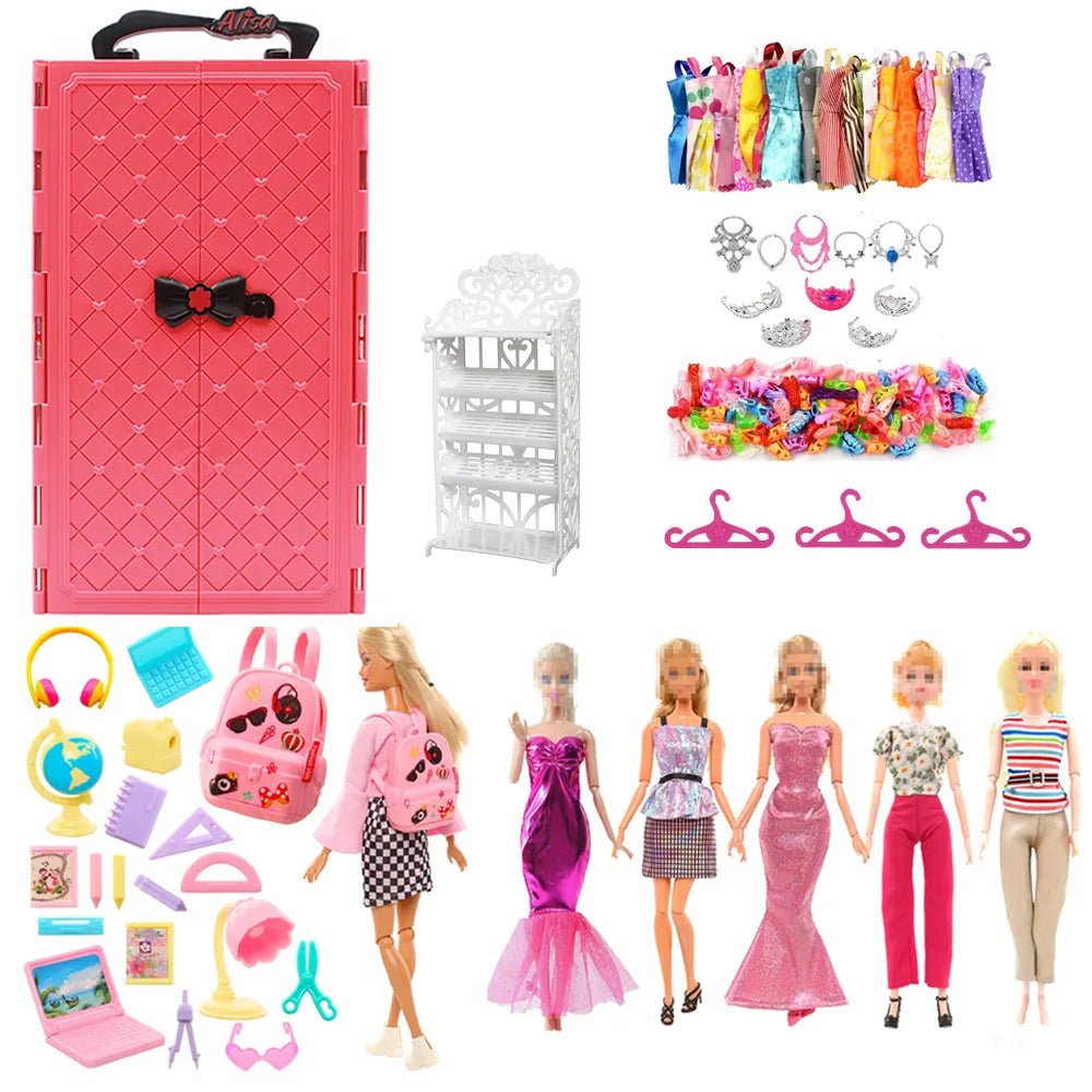 Barbie's Closet Collection: 64 Items of Doll Delight! - The Little Big Store