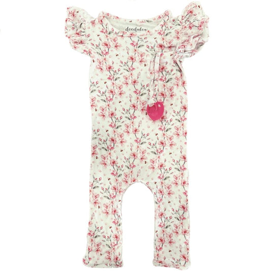 Bloom Where You are Planted - Doodalou Bamboo Baby Romper Ruffle - The Little Big Store