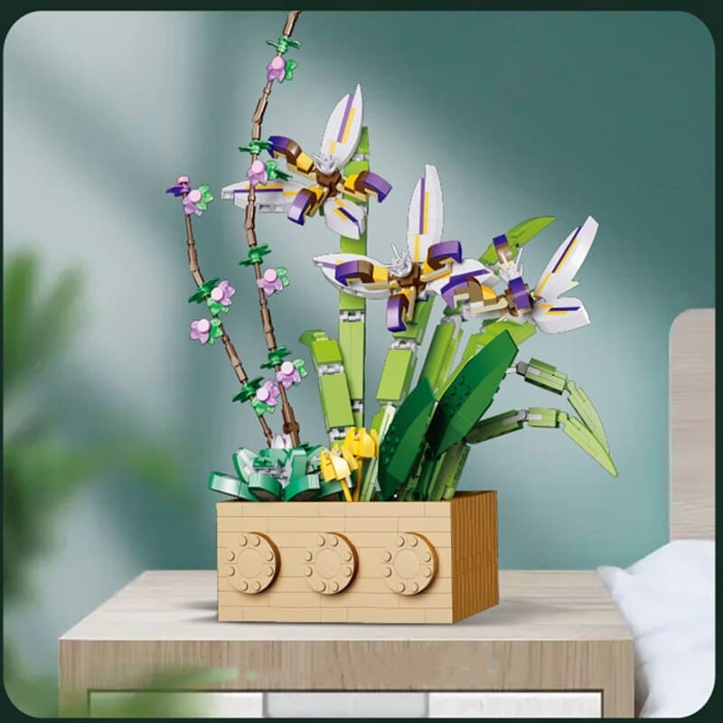 Blooming Creativity: Flower Orchid Building Blocks Toy - The Little Big Store