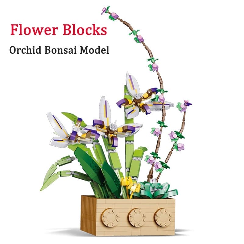 Blooming Creativity: Flower Orchid Building Blocks Toy - The Little Big Store