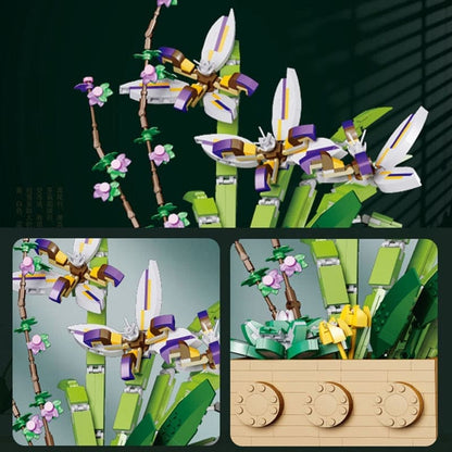 Blooming Creativity: Flower Orchid Building Blocks Toy - The Little Big Store